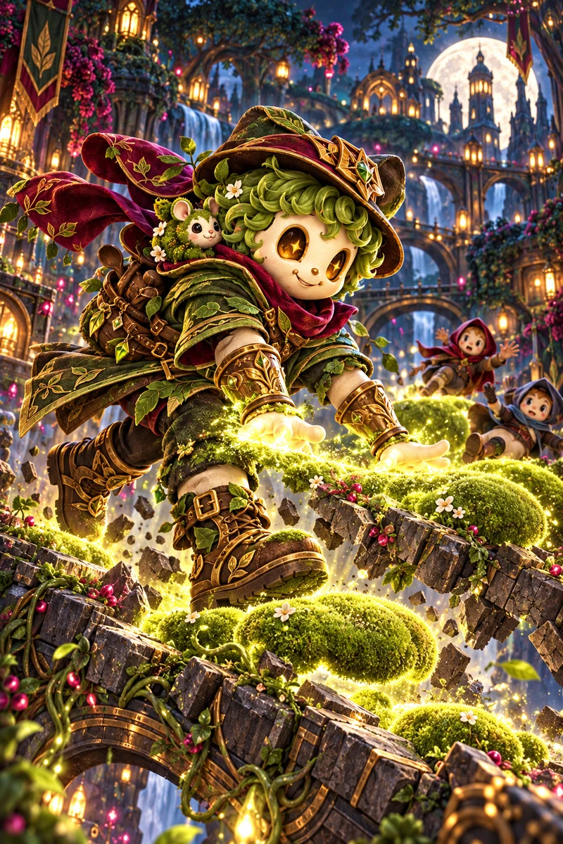 Mossy Mallow, Cushion gardener of the Verdant Keepers